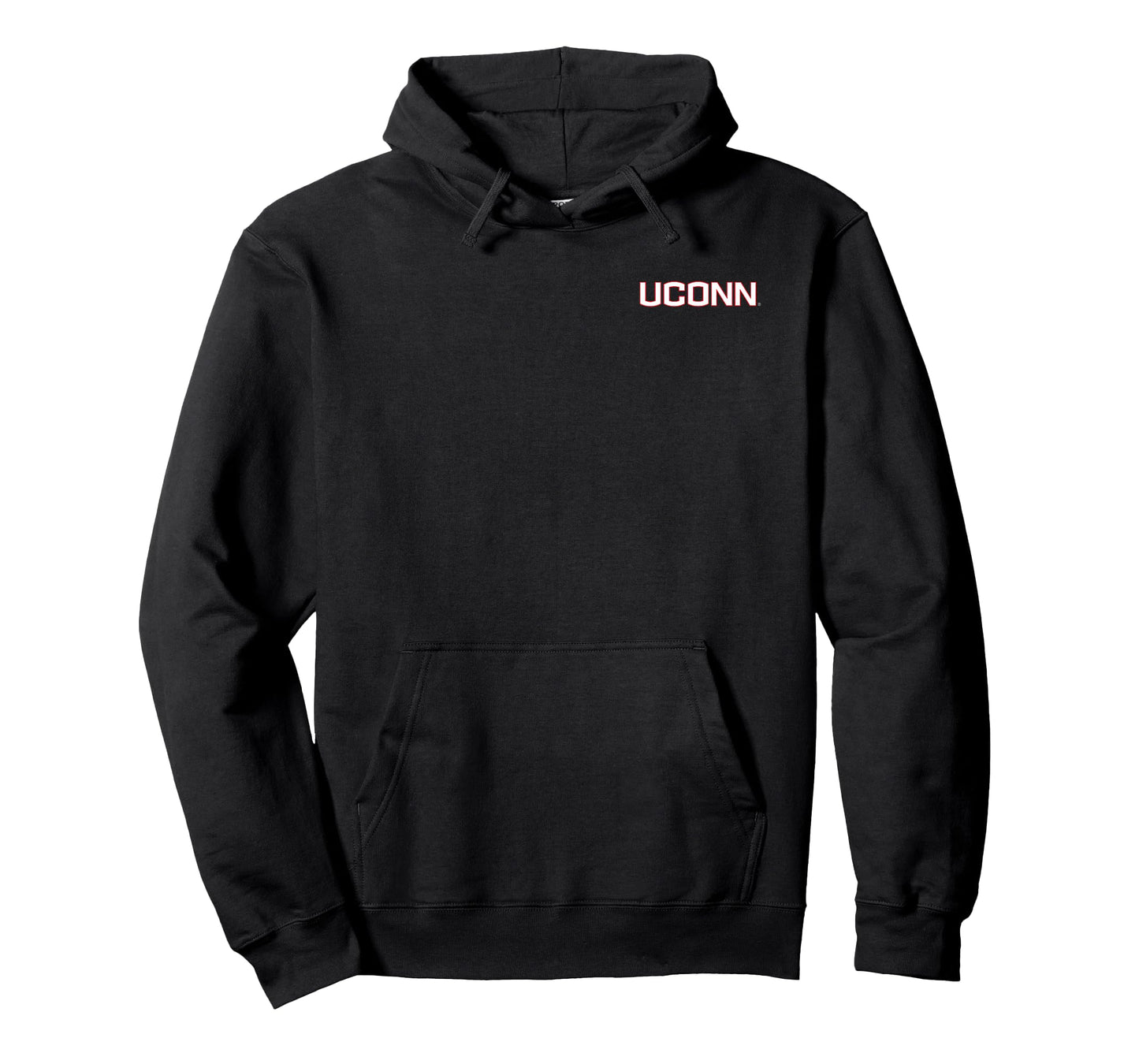 Connecticut Huskies Front/Back UConn Black Licensed T-Shirt