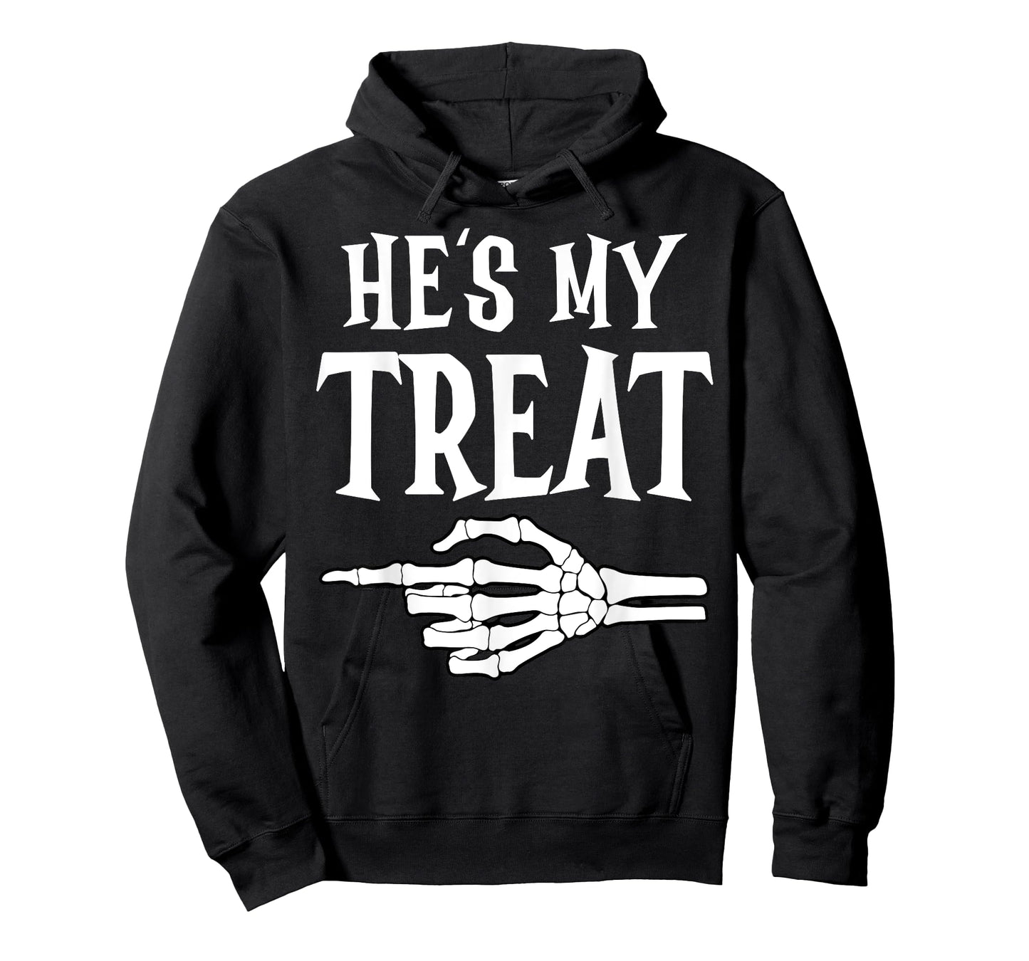 He's My Trick Matching Couple Skeleton Halloween Costume T-Shirt