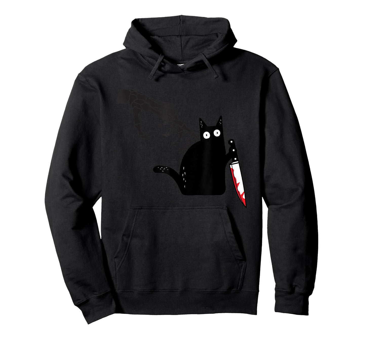 Spooky Boop Skeleton Hand Touch Ghost Cat Halloween T-Shirt
