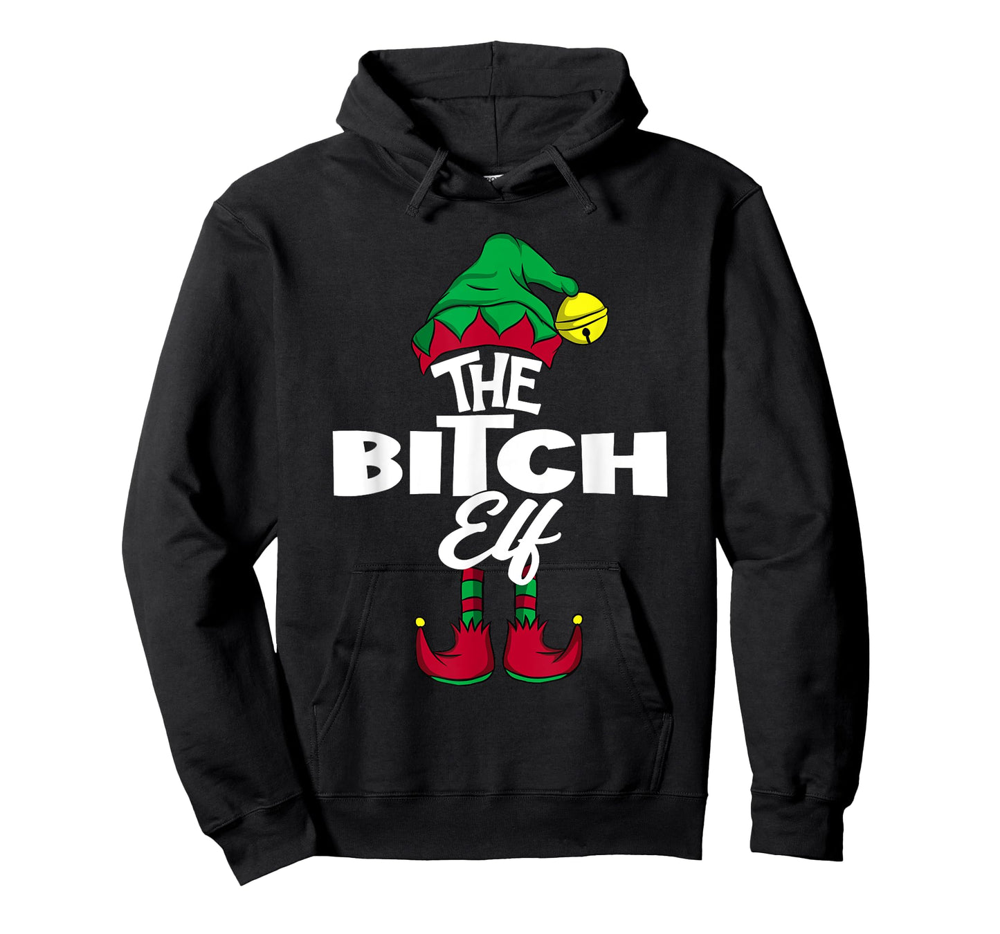 The BITCH Elf Family Group Matching PJ Christmas Gift T-Shirt