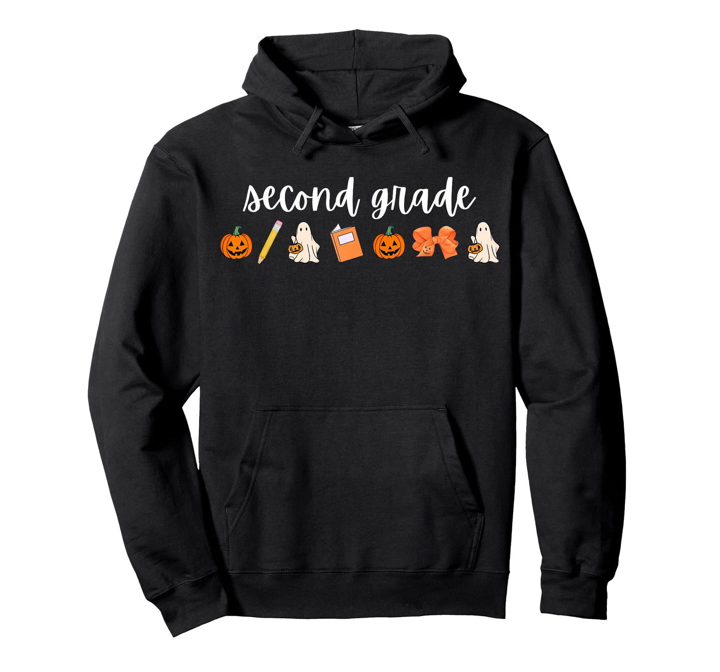 Second Grade Pumpkin Fall Ghost Halloween 2nd Grade Teacher T-Shirt