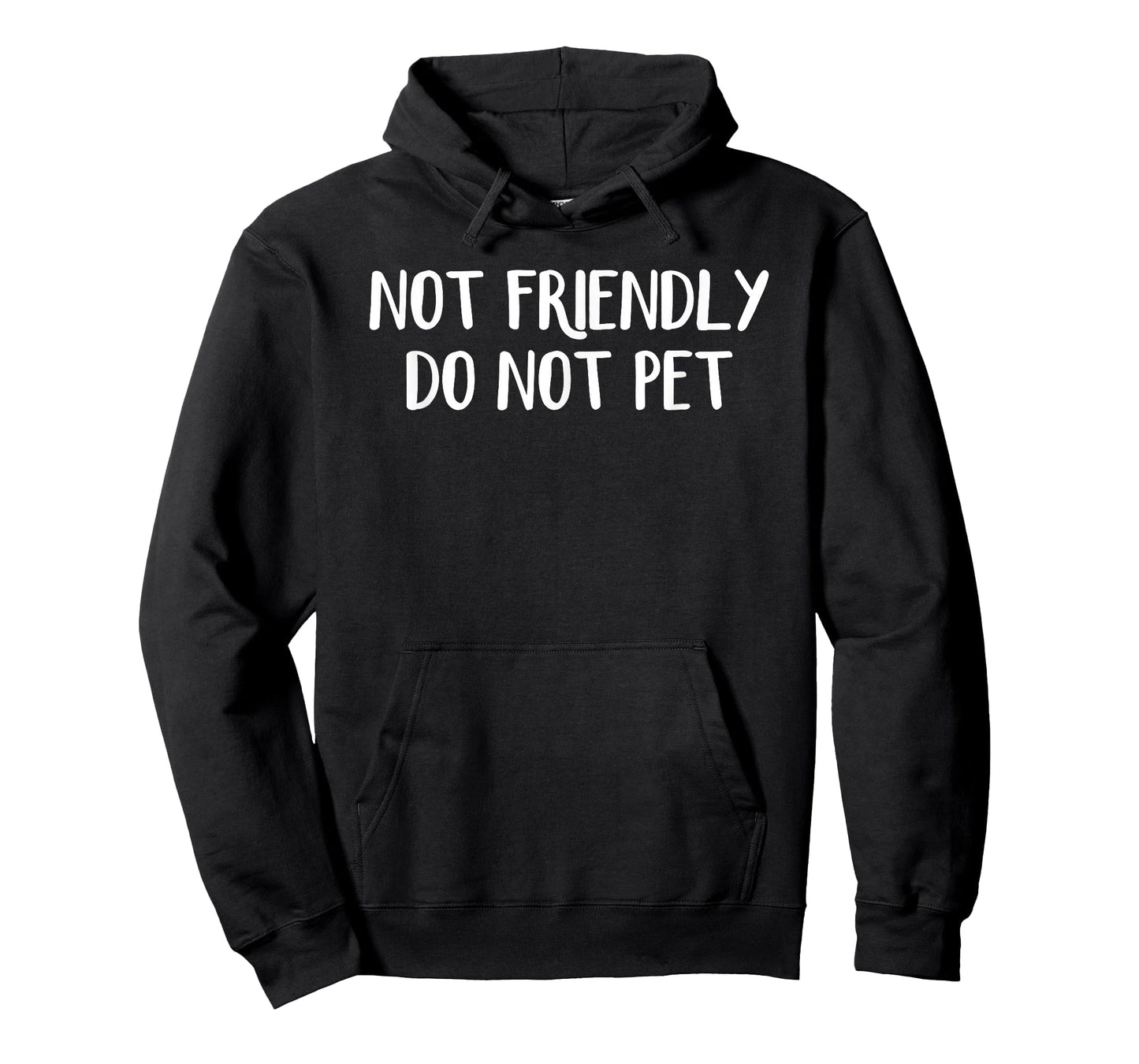 Not Friendly Do Not Pet Kids Unisex Black Cotton Polyester T-Shirt