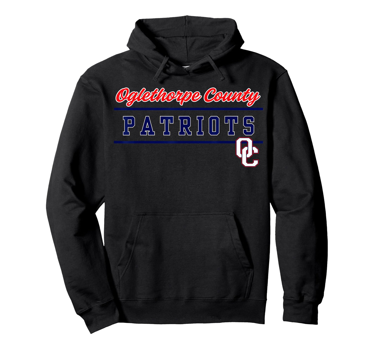 Oglethorpe County High School Patriots Lined Up T-Shirt