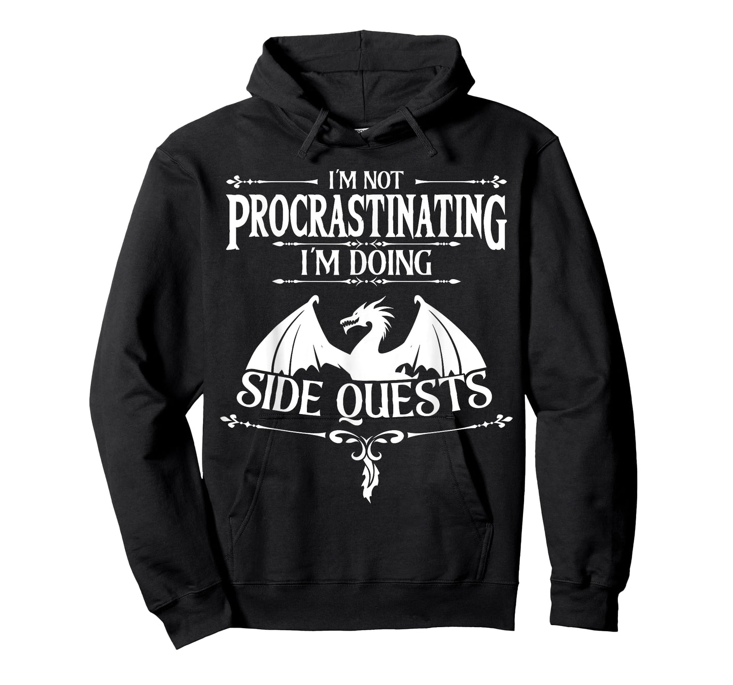 Gamers Family Matching Gaming Gamer Collections I'm Not Procrastinating I'm doing Side Quests Unisex Adult Gamer Modern Video Game T-Shirt Black Small