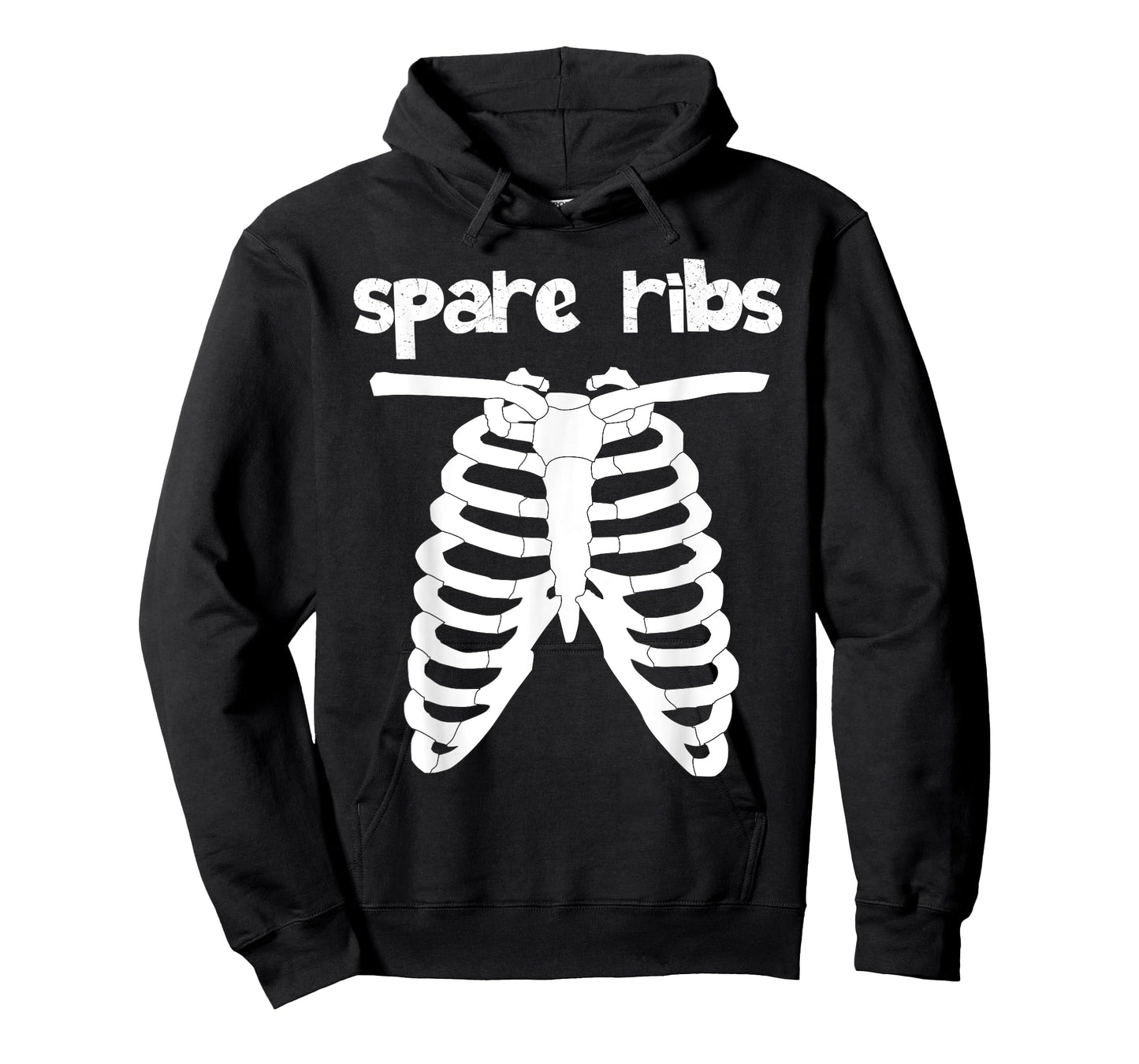Funny Easy Lazy Halloween Costume Spare Ribs Bones Dress Up T-Shirt