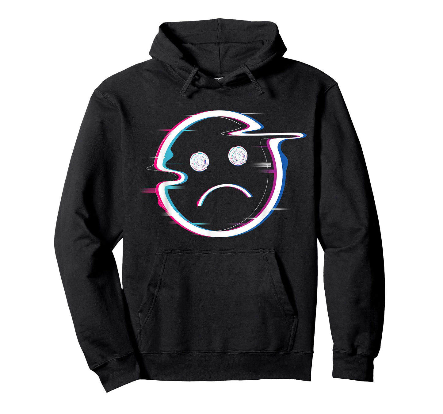 Sad Boi Pink Aesthetic Vaporwave Sadboi Sad Face Glitch Art T-Shirt