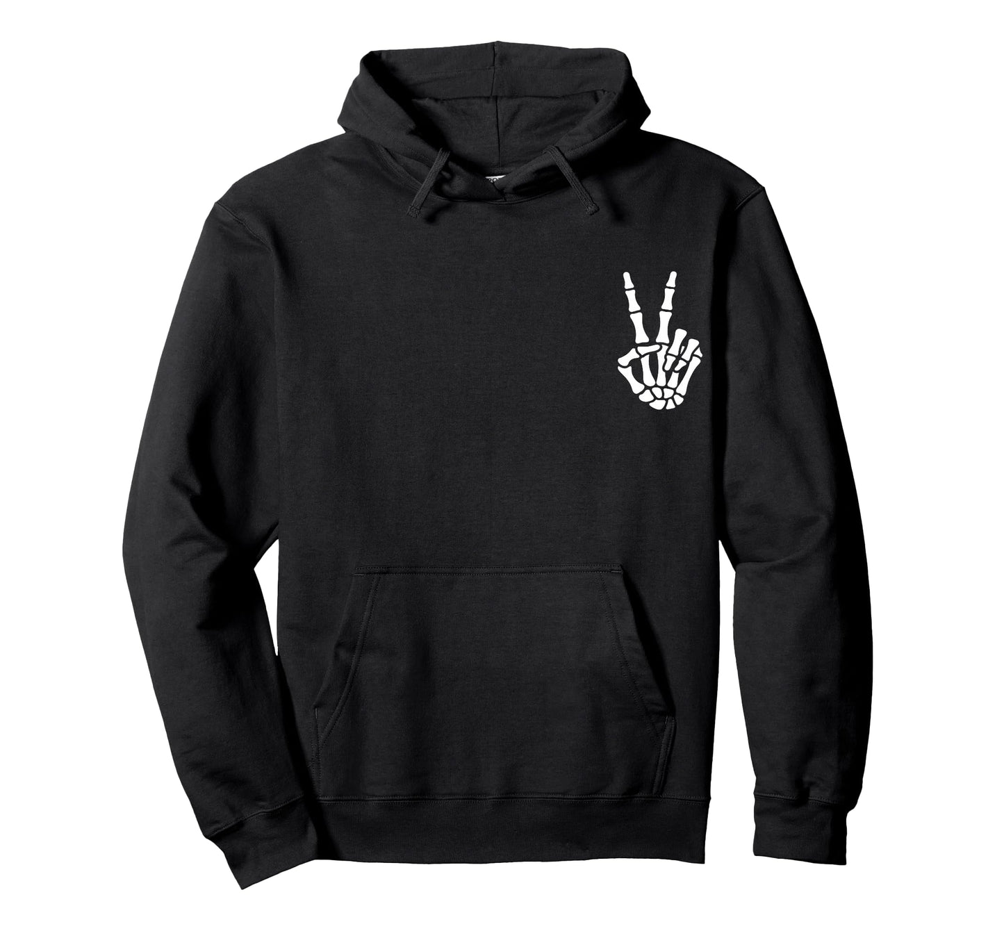 Halloween Skeleton Hand Peace Sign Bone T-Shirt