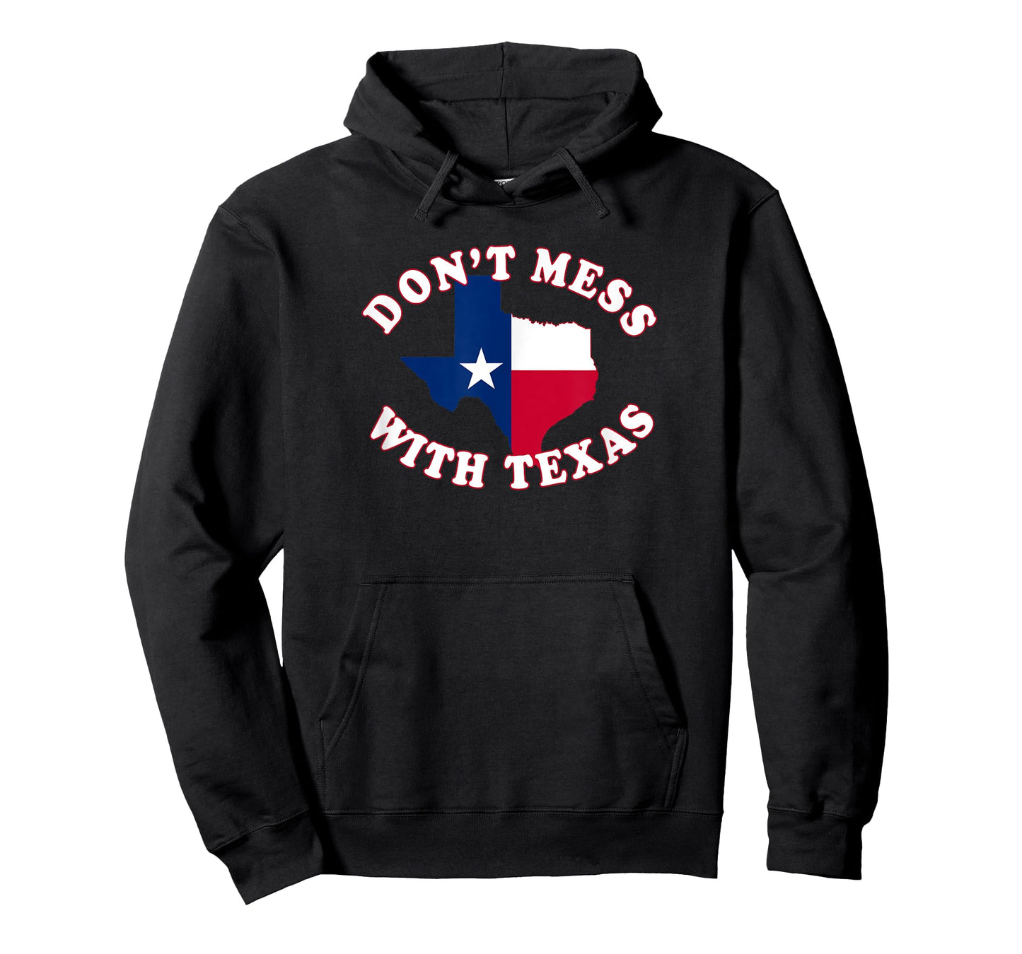 Don't Mess with State Outline and Flag Texas T-Shirt