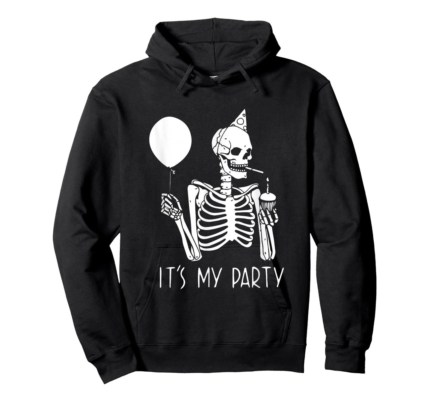 Its My Party Lazy Halloween Costume Skeleton Skull Birthday T-Shirt