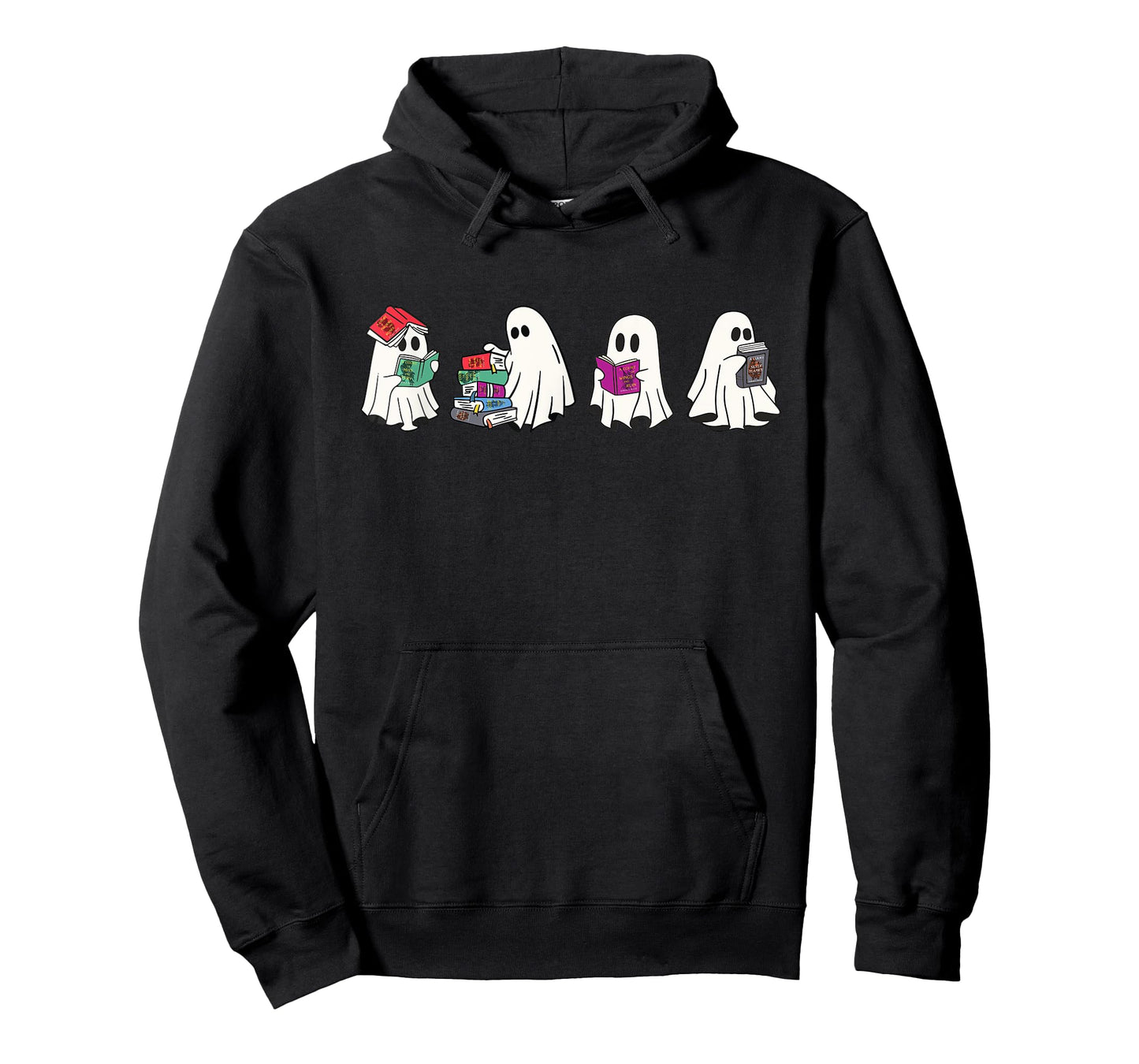 Cute Ghosts Reading Books Lover Spooky Season Halloween T-Shirt