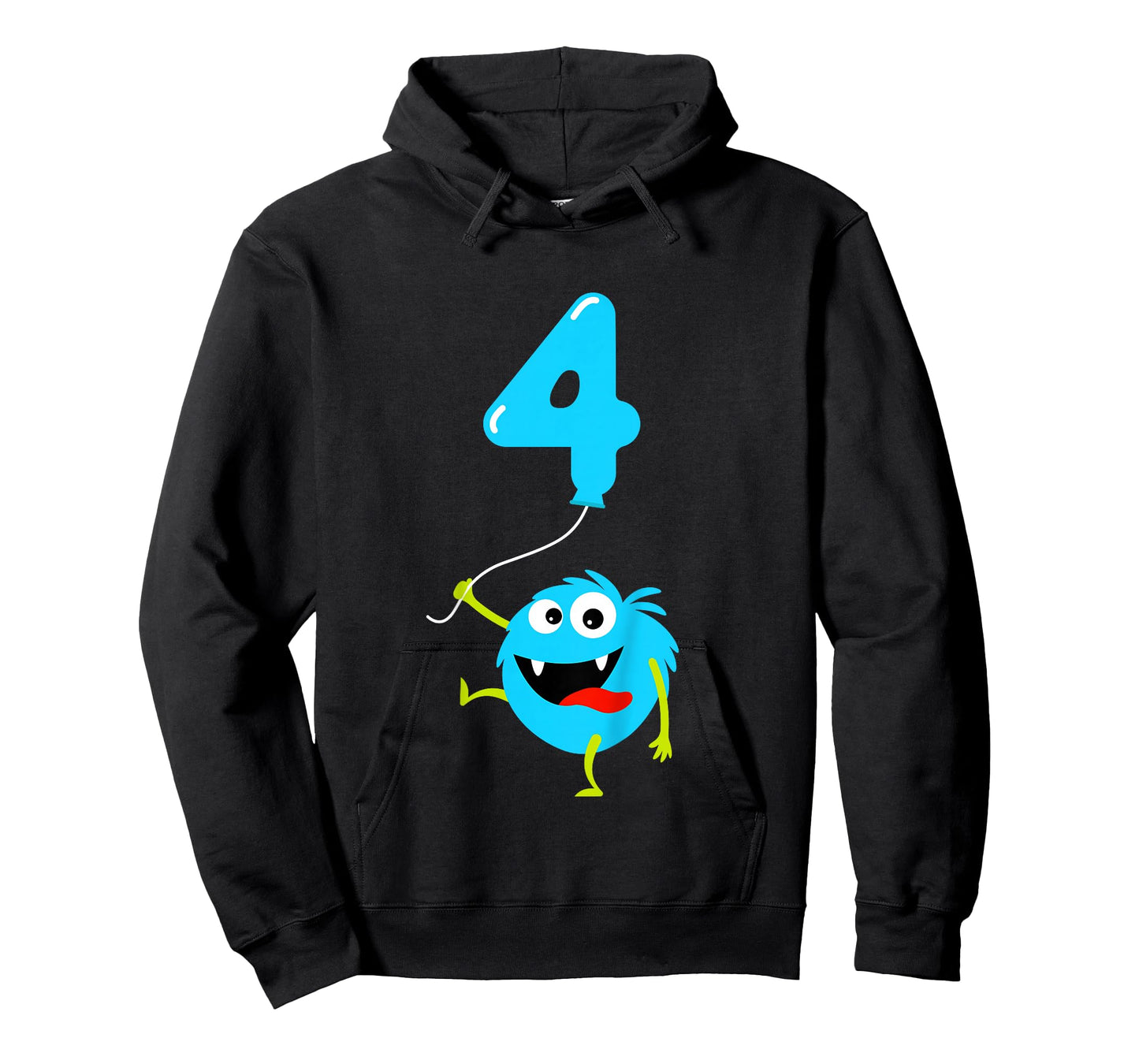 4th Birthday Cute Monster Gift Shirt For 4 Year Old Boys T-Shirt