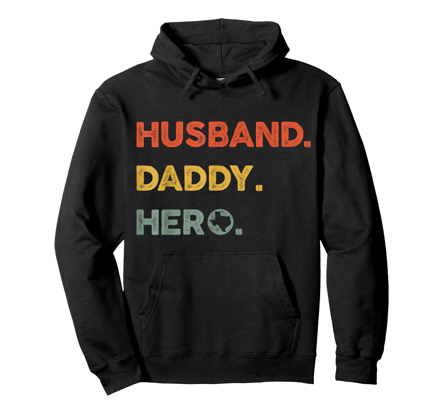Husband daddy hero Tee Proud Texas Map dad father's day T-Shirt