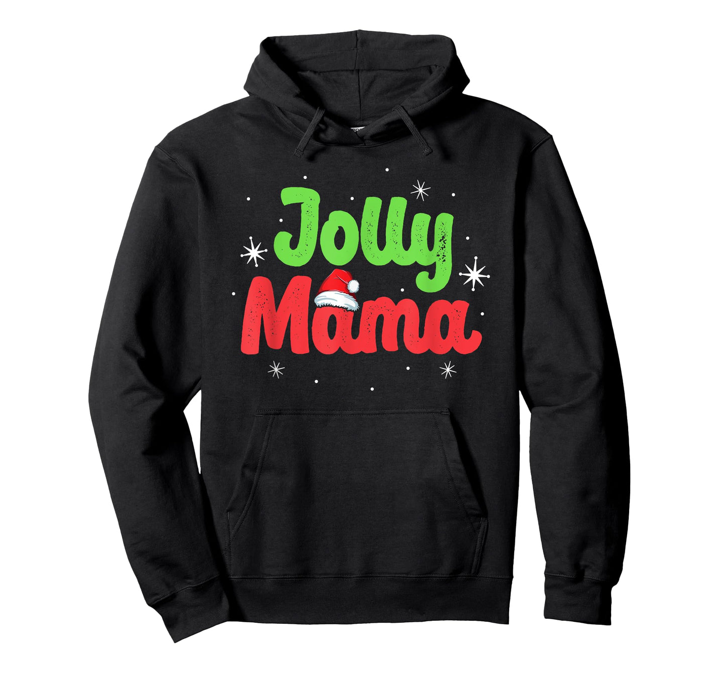 Vintage Jolly Mama Mom Mother Matching Family Christmas T-Shirt