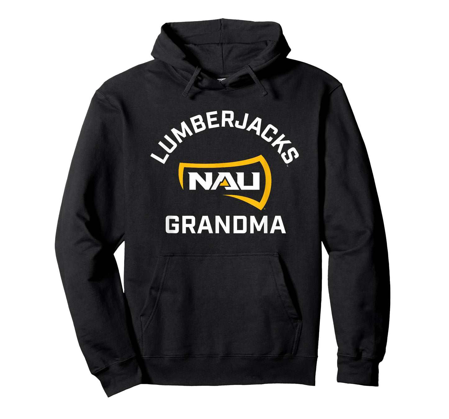 Campus Lab NAU Lumberjacks Arched Grandma T-Shirt - Blue, Unisex-Adults, Short Sleeve, Small