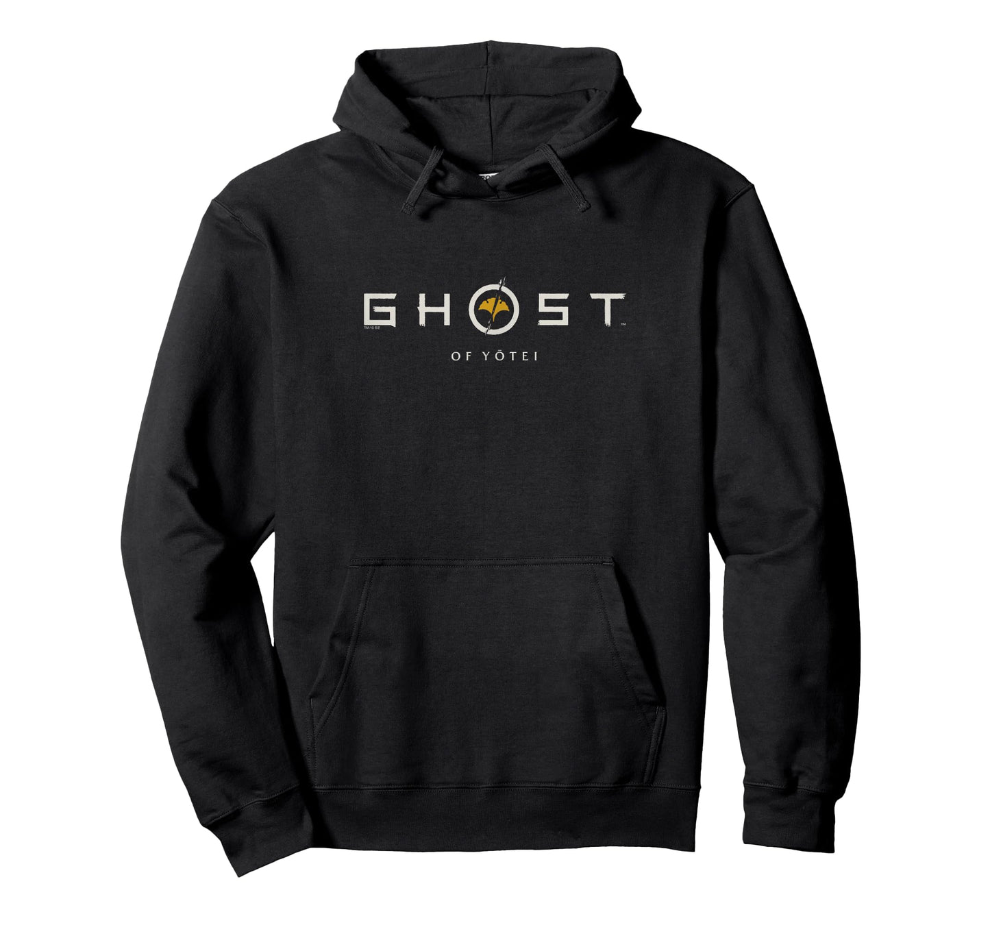 Ghost of Yotei White Lettering Gingko Leaf Logo Video Game T-Shirt