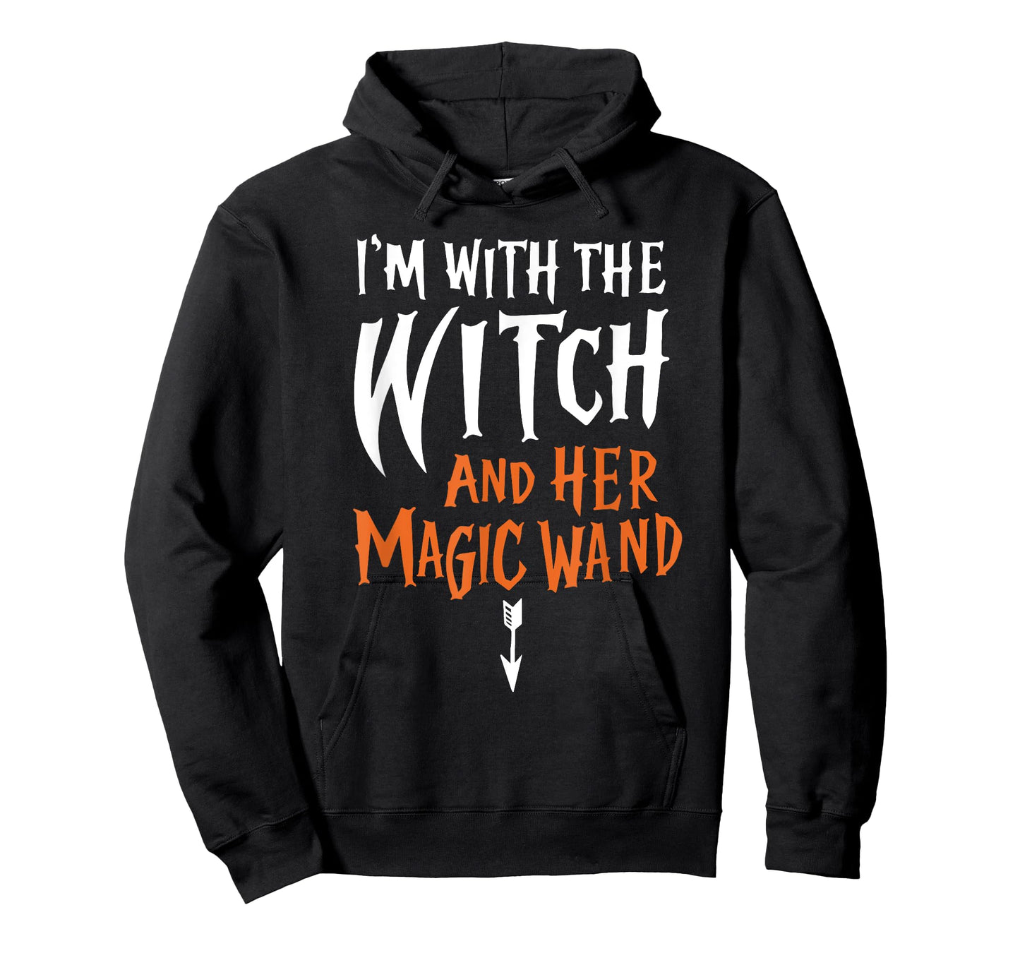 I'm With The Witch and her Magic Wand Mens Adult T-Shirt