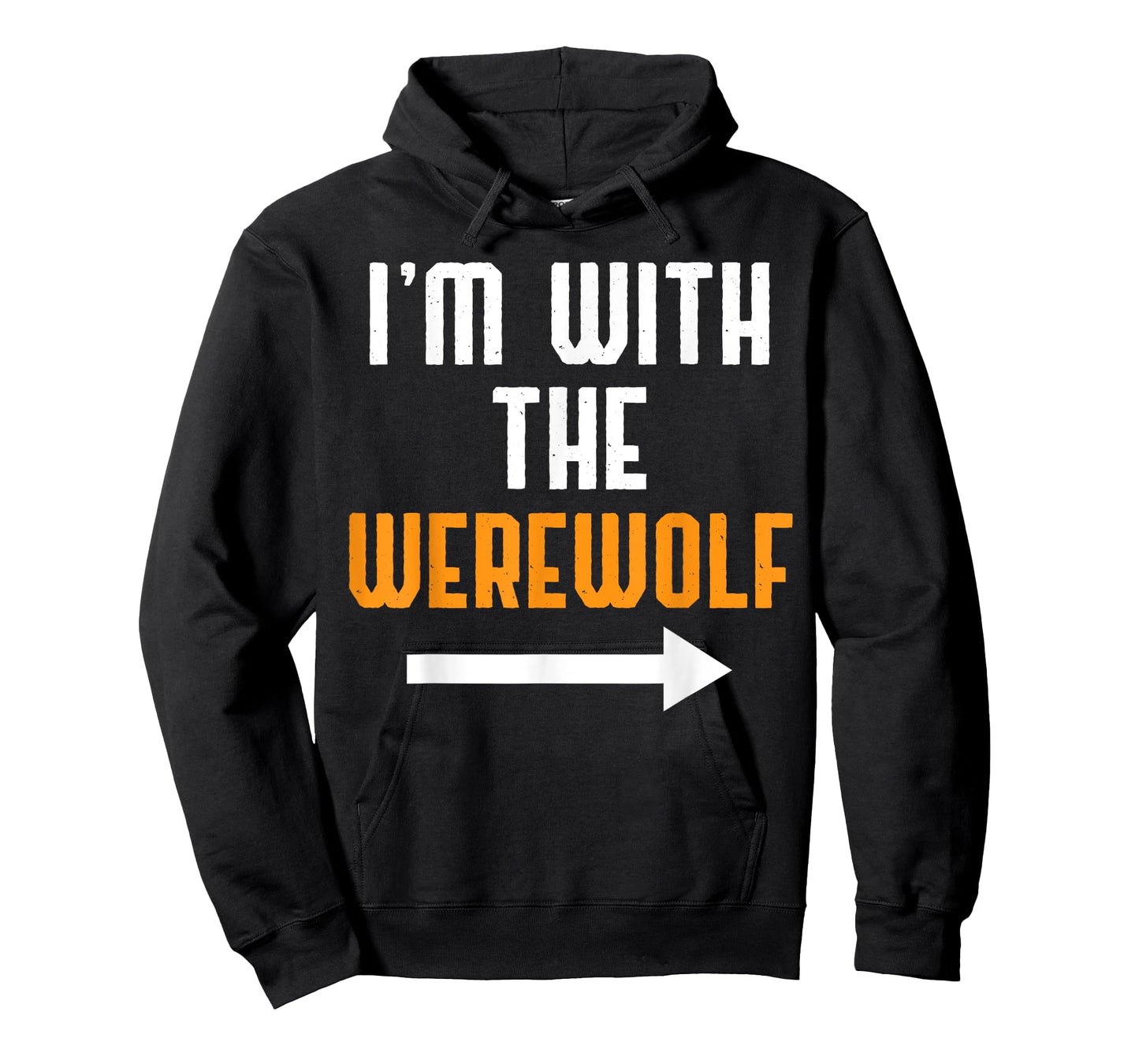 I'm With The Werewolf Shirt Costume Funny Halloween Couple T-Shirt