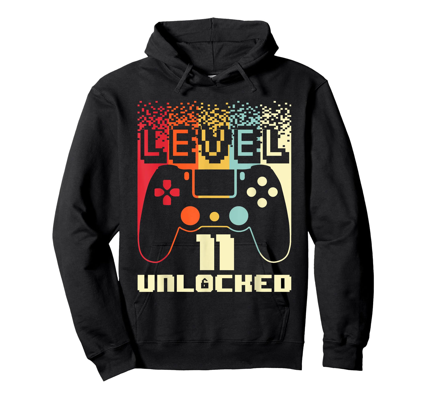 11th Birthday For Boys Level 11 Unlocked Gamer 11 Year Old T-Shirt