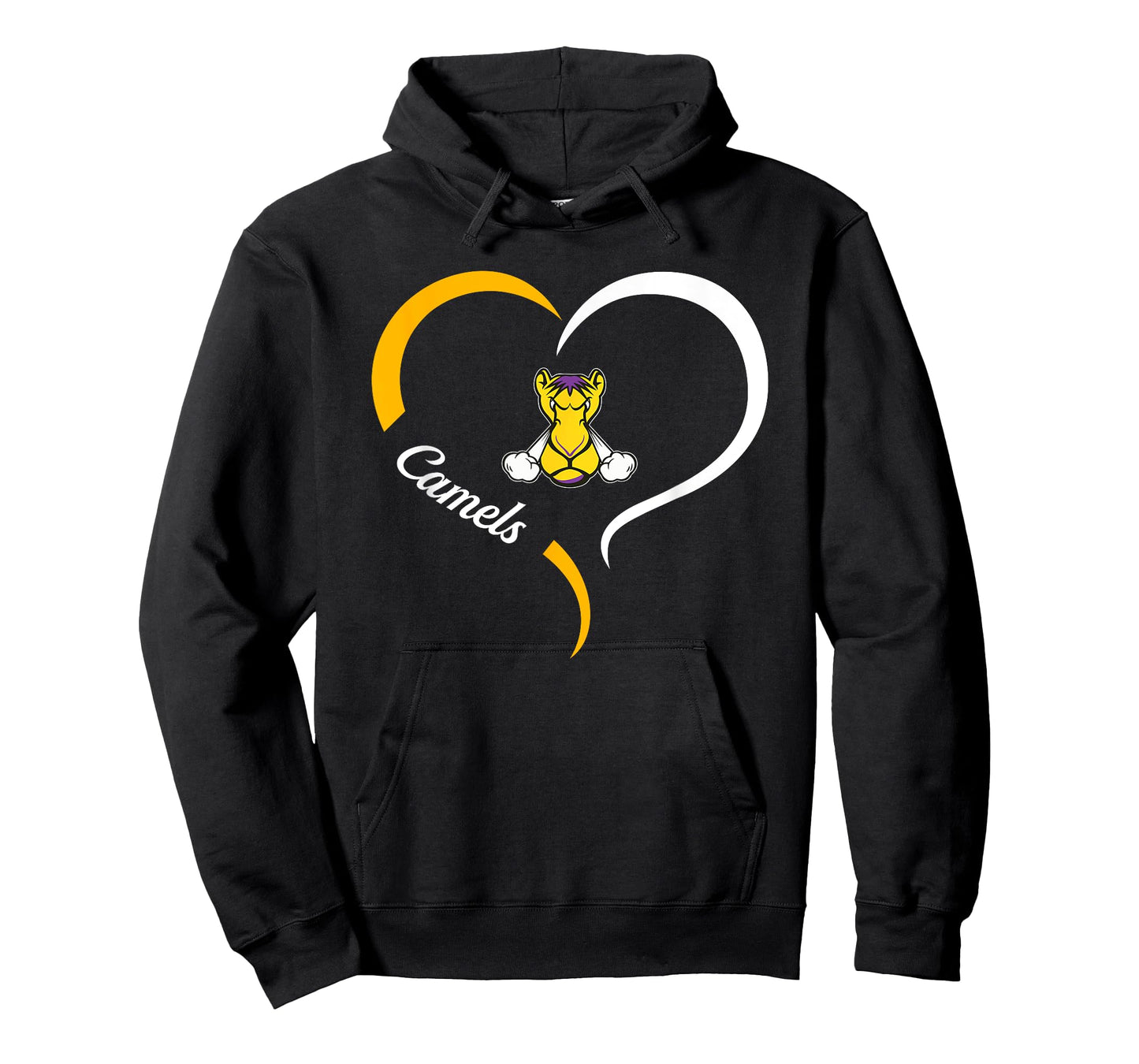 Campbell County Camels Logo Half Heart Slogan HS T-Shirt