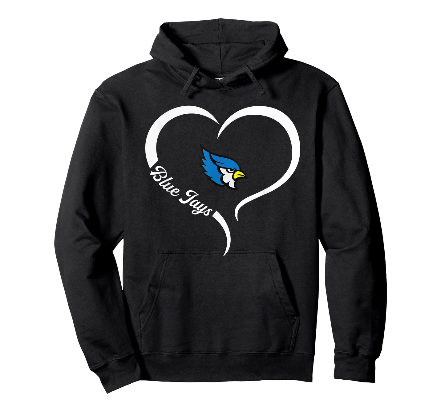 Liberty Blue Jays Logo Half Heart Slogan HS T-Shirt