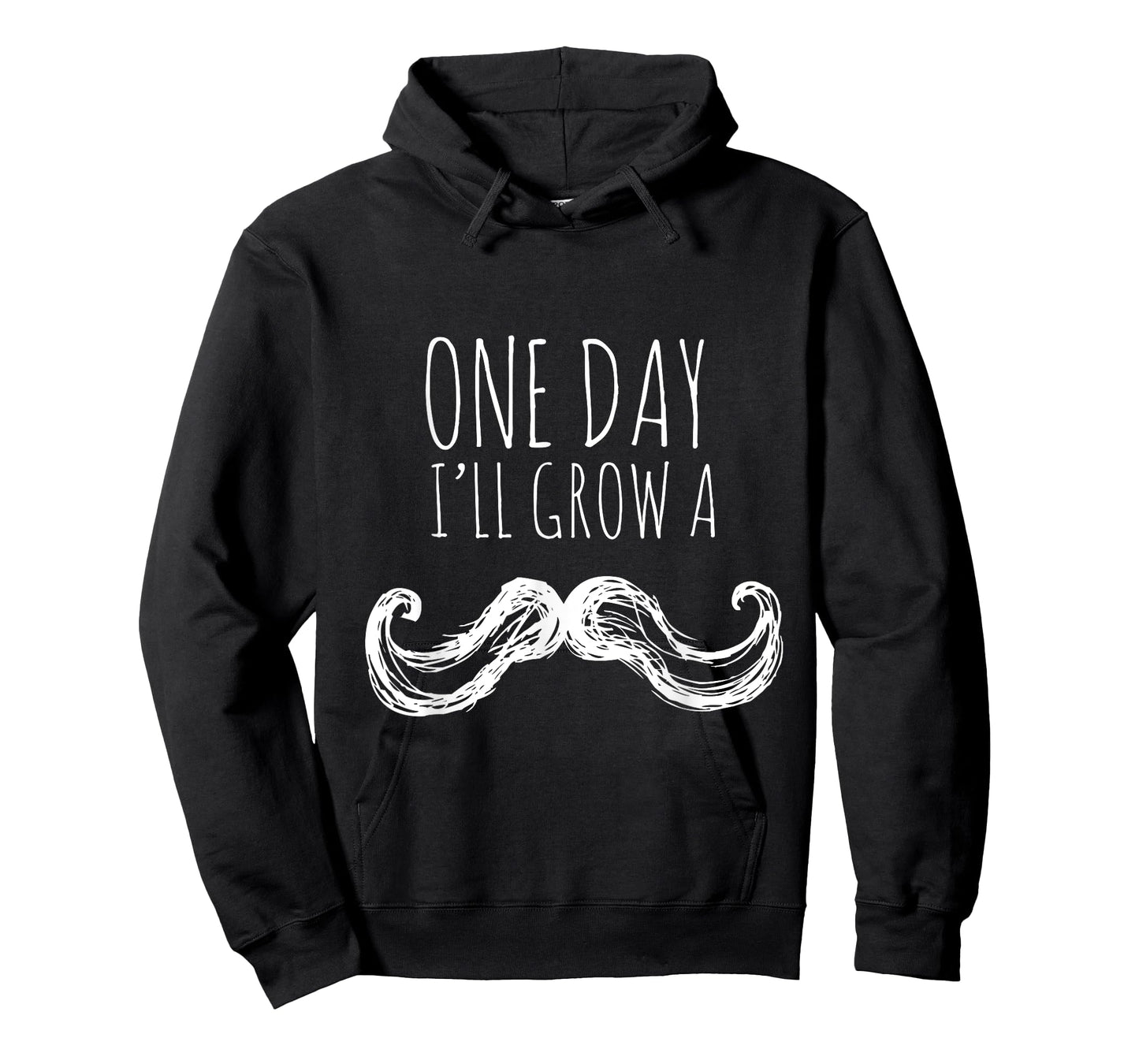 One Day I'll Grow a Mustache Funny Toddler Kids T-Shirt