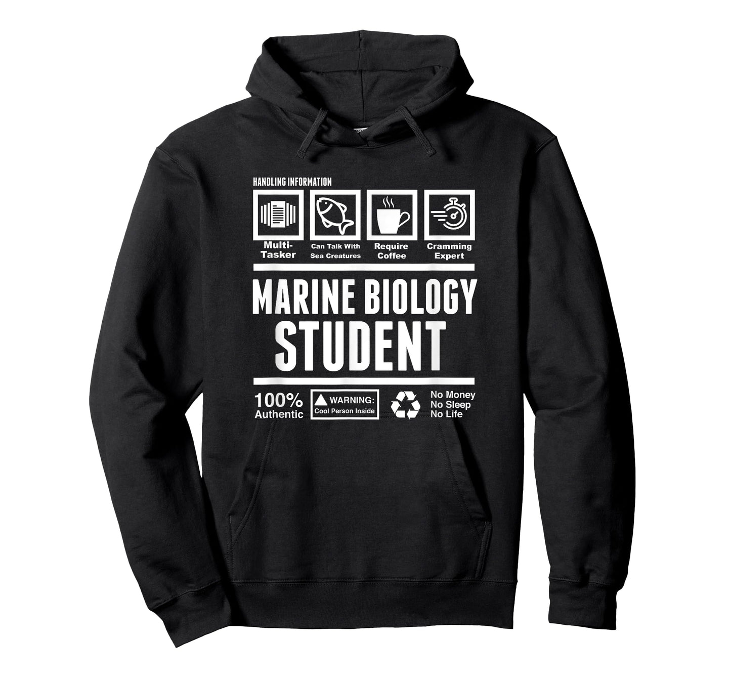 Funny Marine Biology Student Handling Information T-Shirt T-Shirt