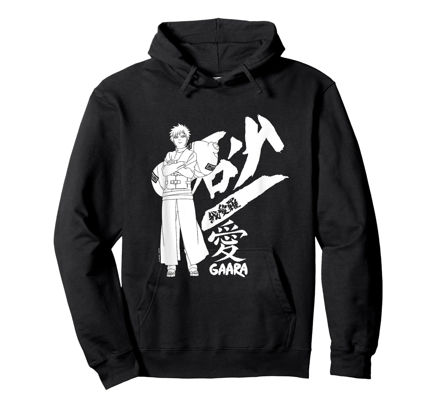 Naruto Shippuden Gaara Standing with Kanji Anime T-Shirt