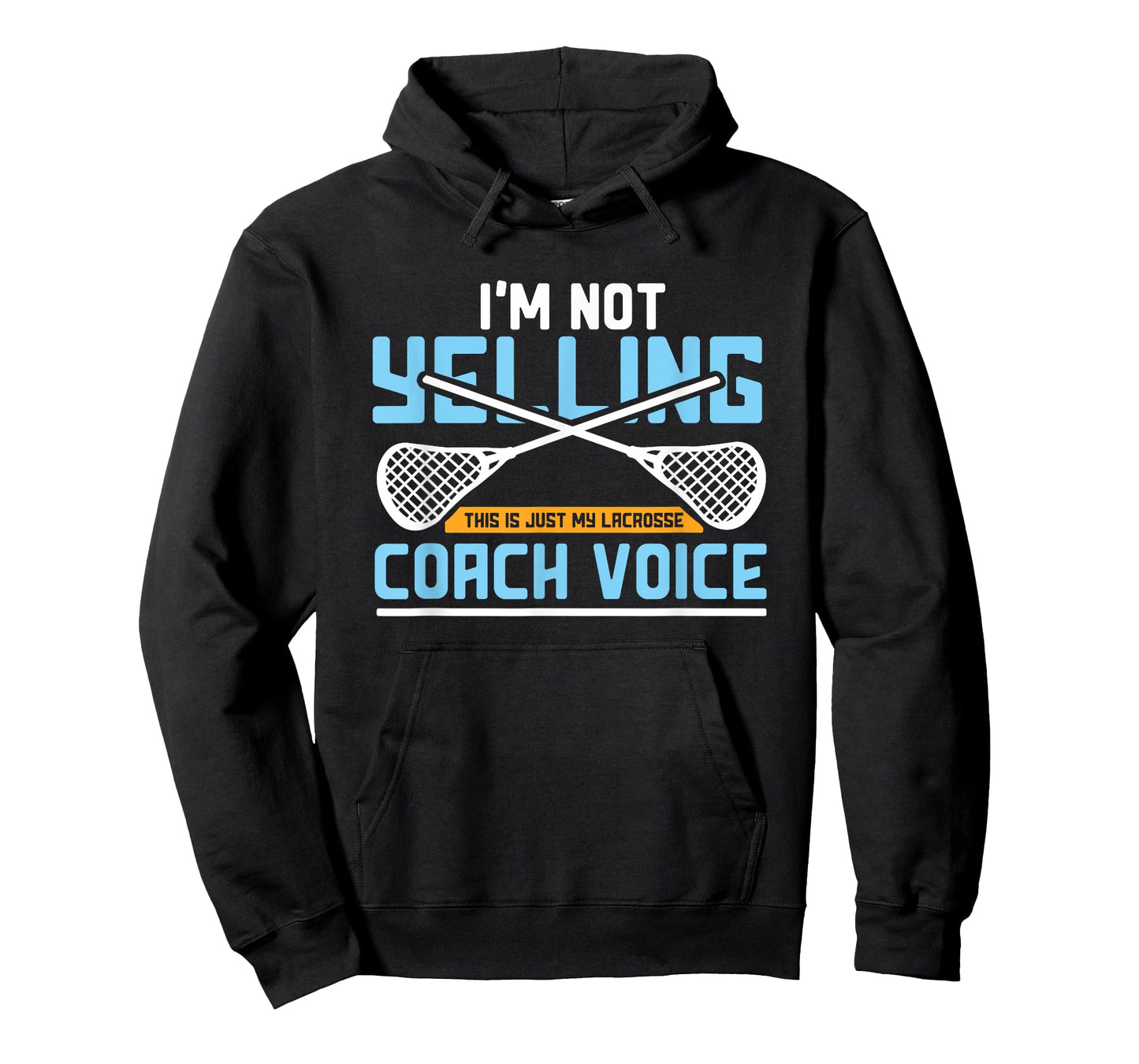 Lacrosse Coach Gift Lax Sticks Funny Coach Voice T-Shirt