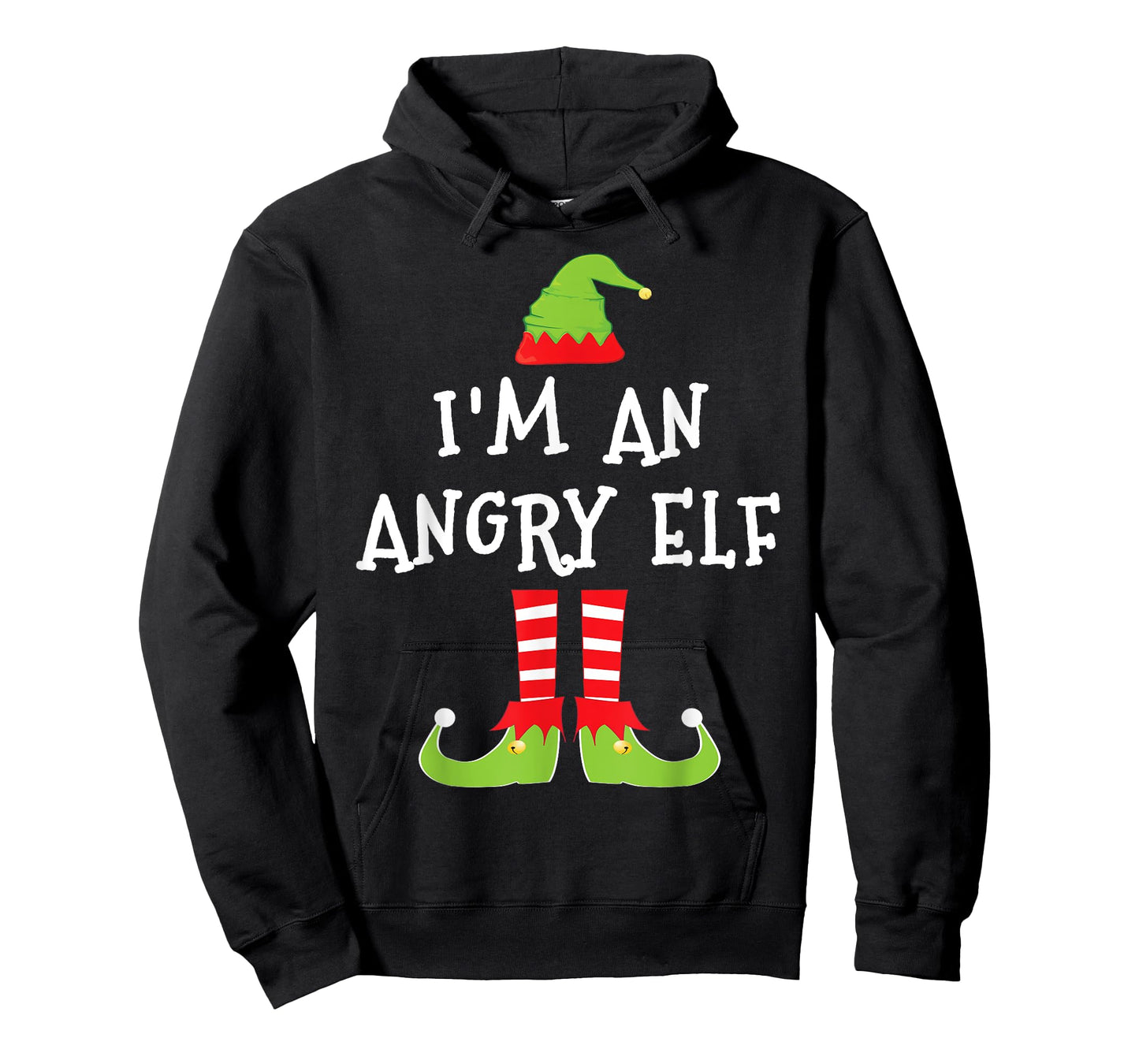 I'm An Angry Elf Matching Family Elf Christmas T Shirt T-Shirt