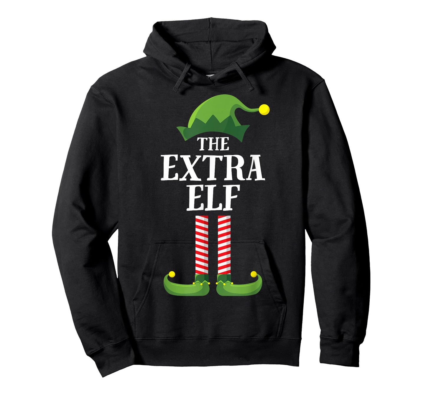 Extra Elf Matching Family Group Christmas Party Funny Elf T-Shirt
