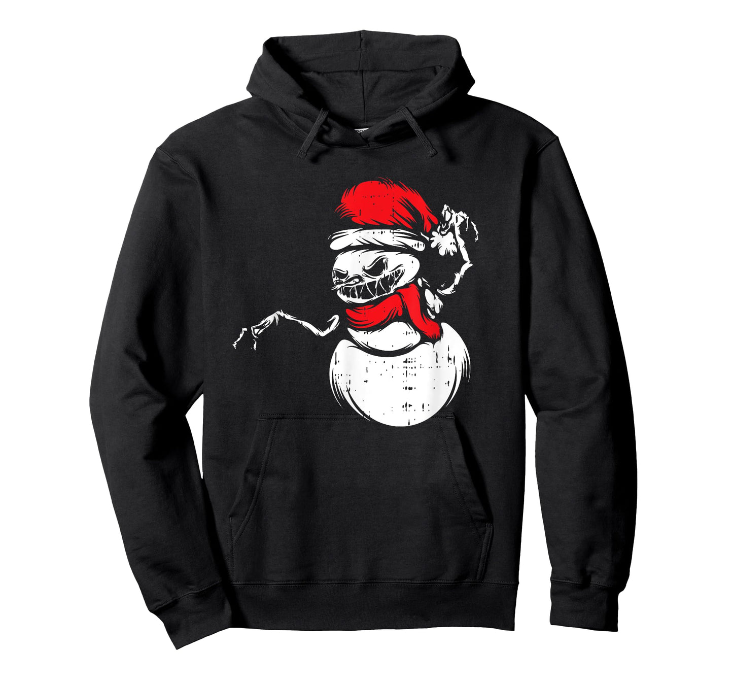 Monster Snowman Santa Hat Christmas Pajama X-Mas Winter T-Shirt