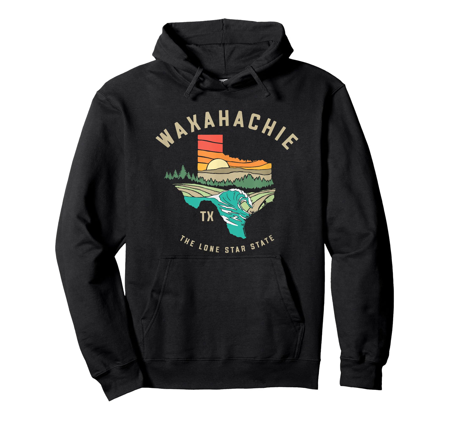 Waxahachie Texas Outdoors Vintage Nature Illustration T-Shirt