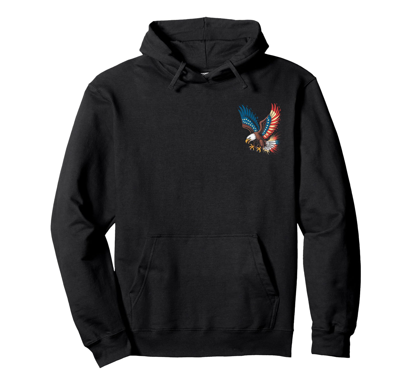 Bald Eagle Wings American Flag 4th July Art T-Shirt