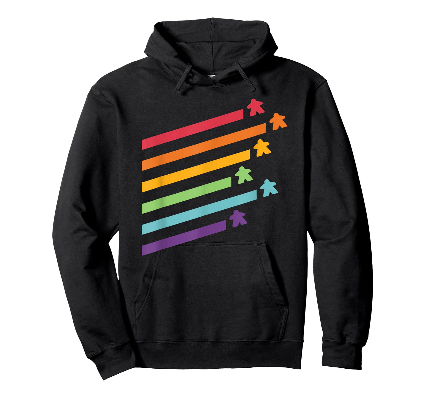 Board Game Meeple Retro Stripes T-Shirt