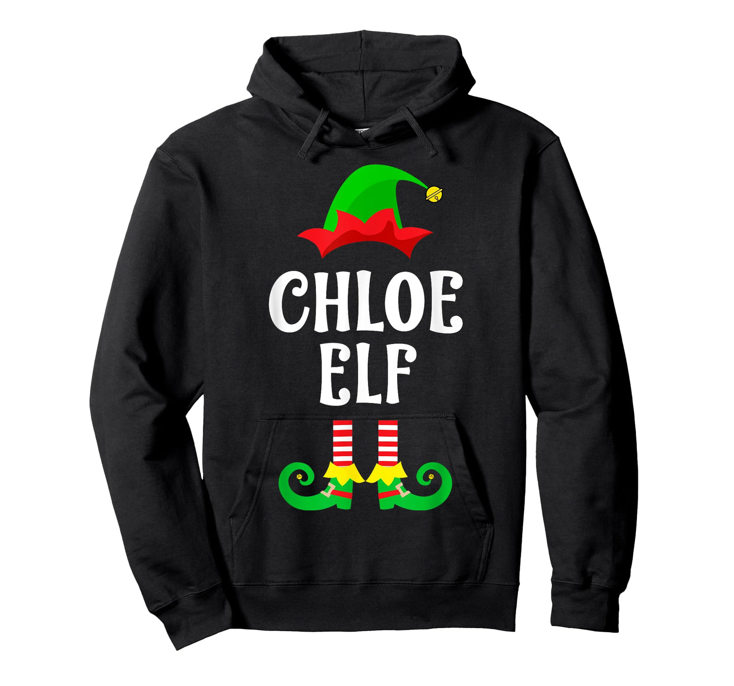 Chloe Elf Personalized Name Christmas Family Matching T-Shirt