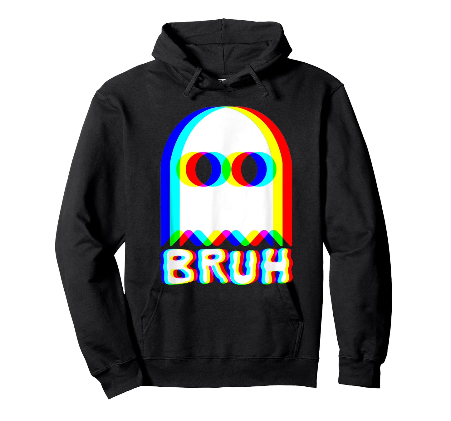Bruh Ghost Trippy Vaporwave Techno Rave EDM Music Festival T-Shirt