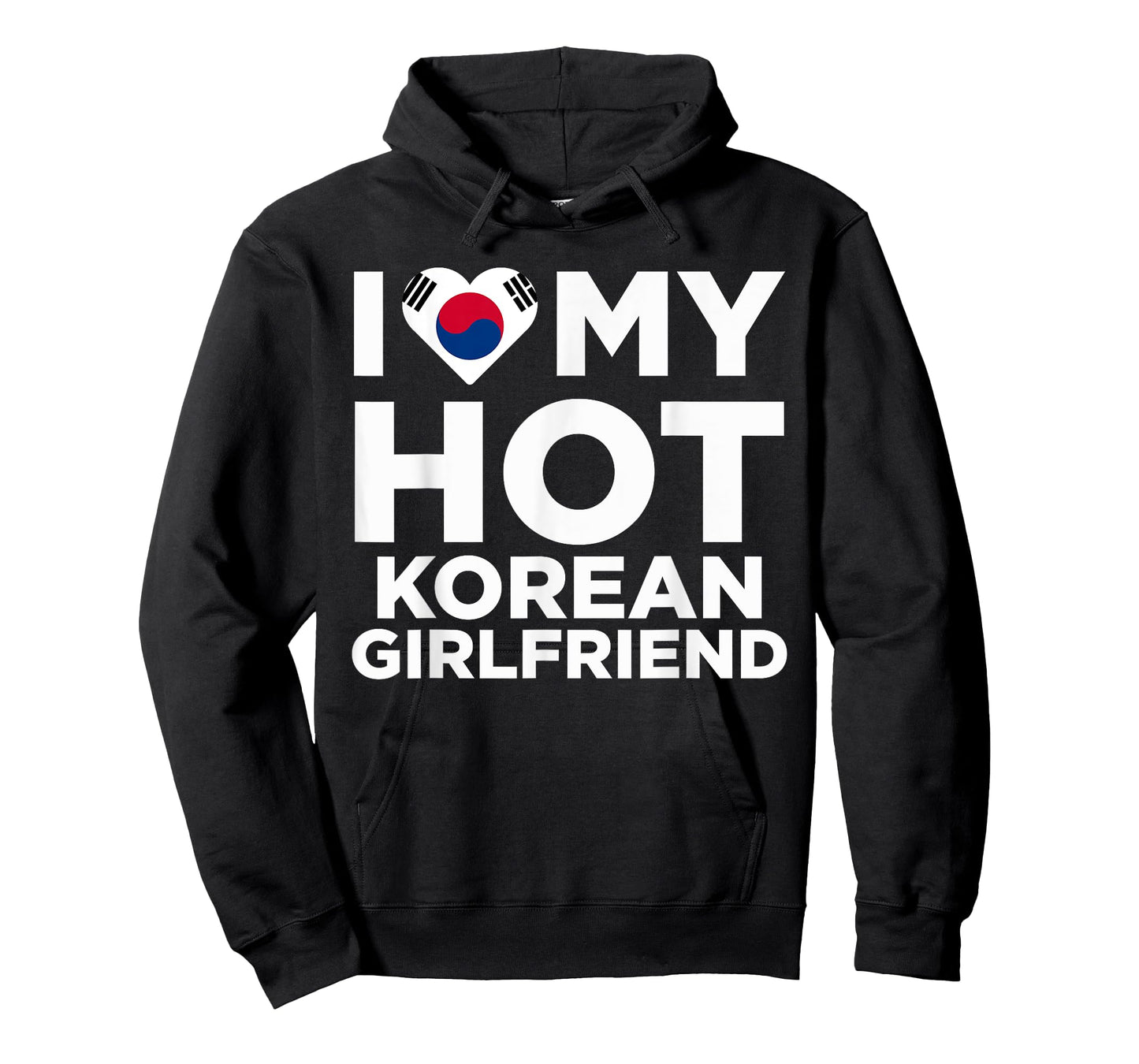 I Love my Hot Korean Girlfriend Funny Cute Couples T-Shirt