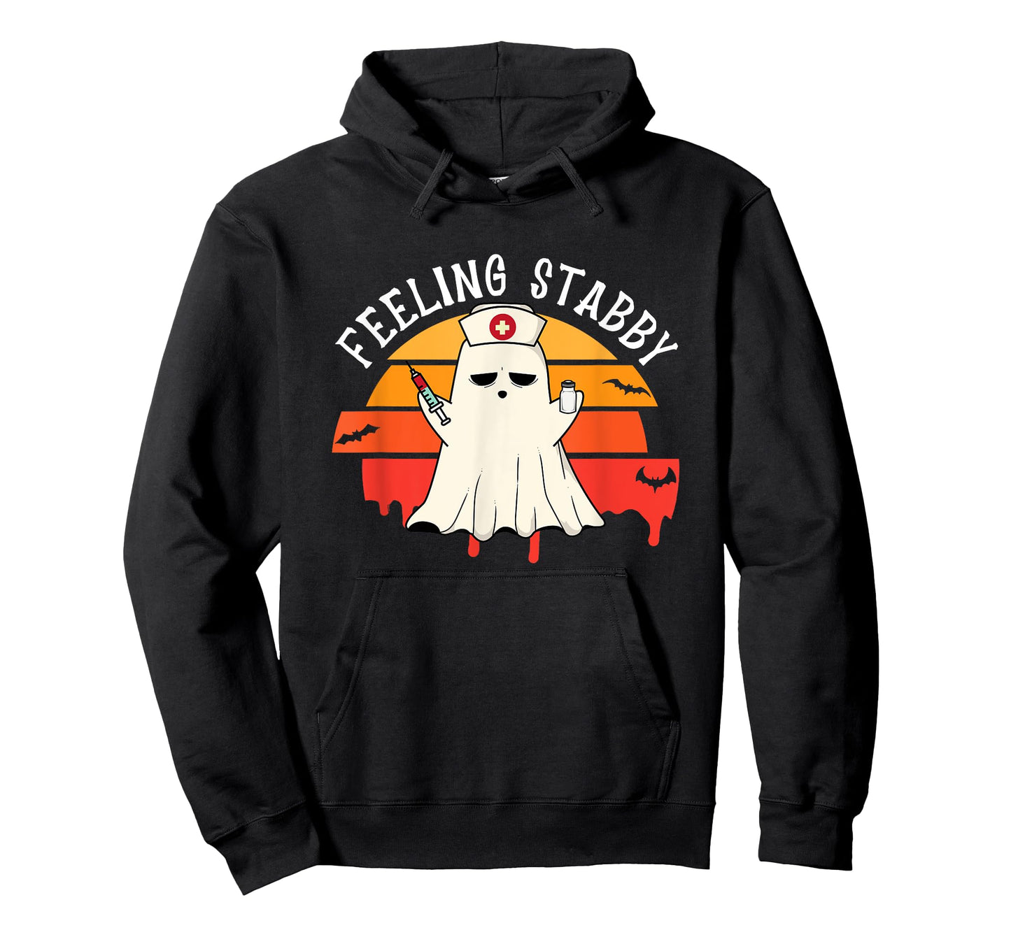Feeling Stabby Phlebotomy Nurse Ghost Halloween Phlebotomist T-Shirt