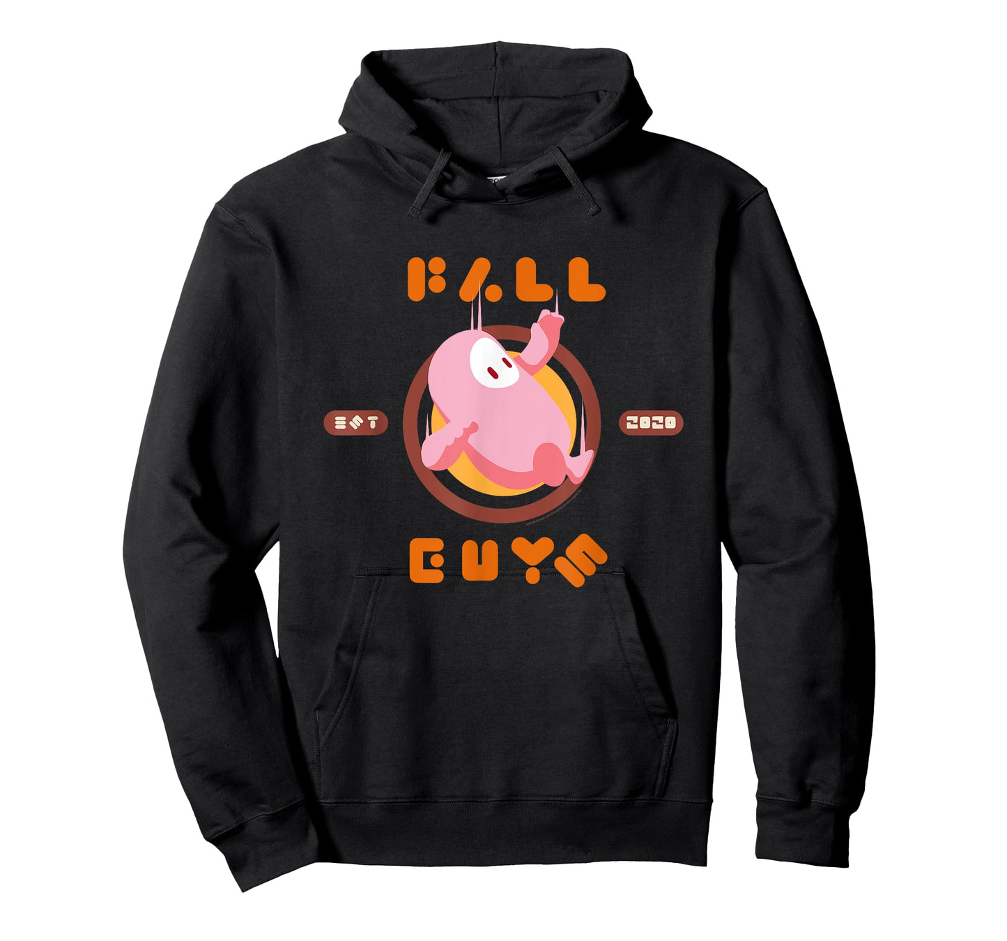 Fall Guys Retro Pink Bean Circle Throwback T-Shirt