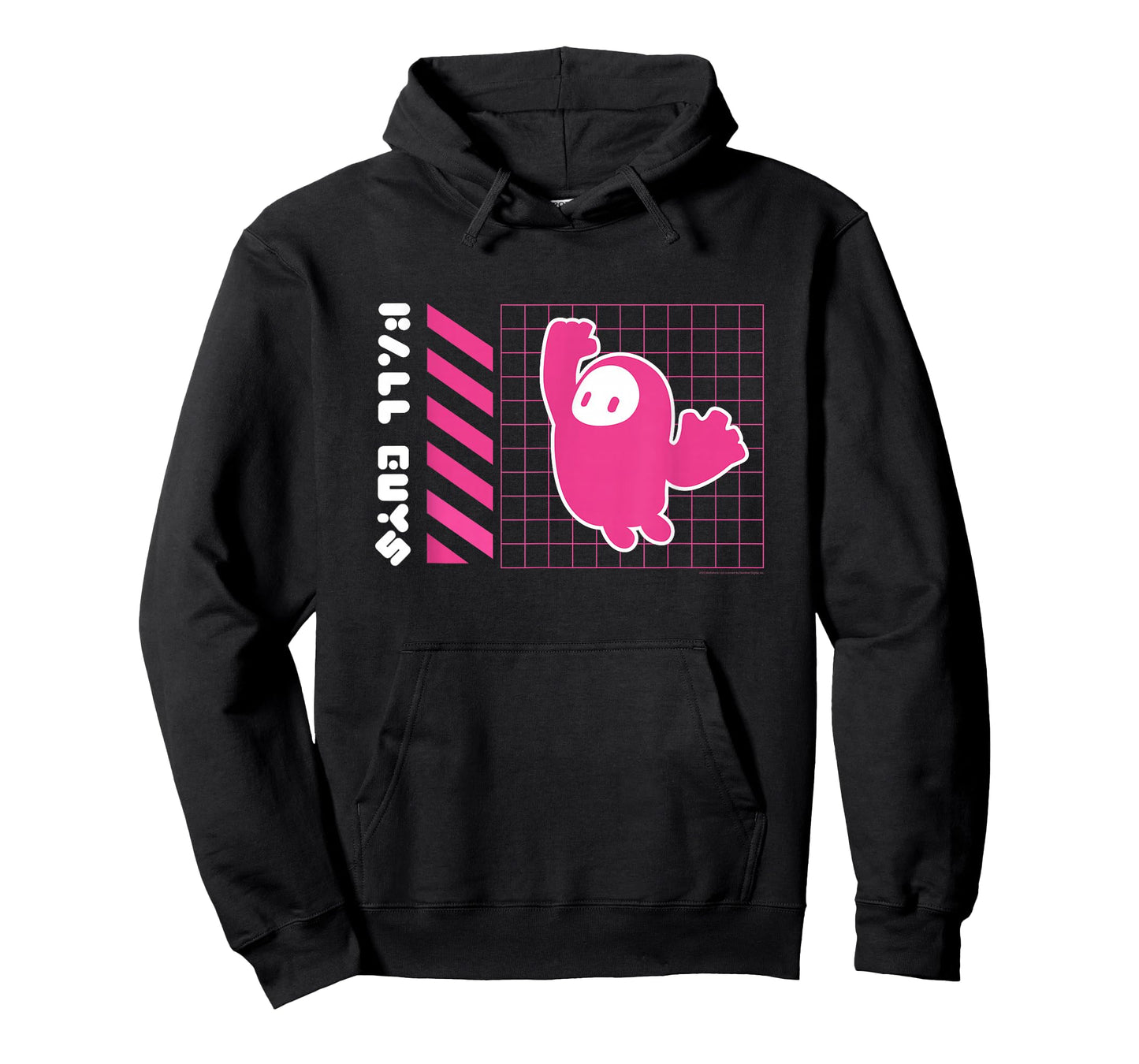 Fall Guys Neon Grid Jumping Bean Gamer Vibes T-Shirt