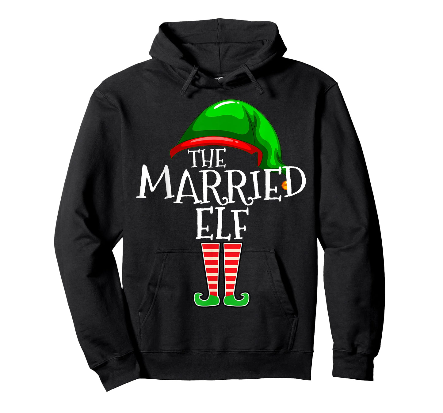 The Married Elf Matching Family Christmas Gift Wife Husband T-Shirt