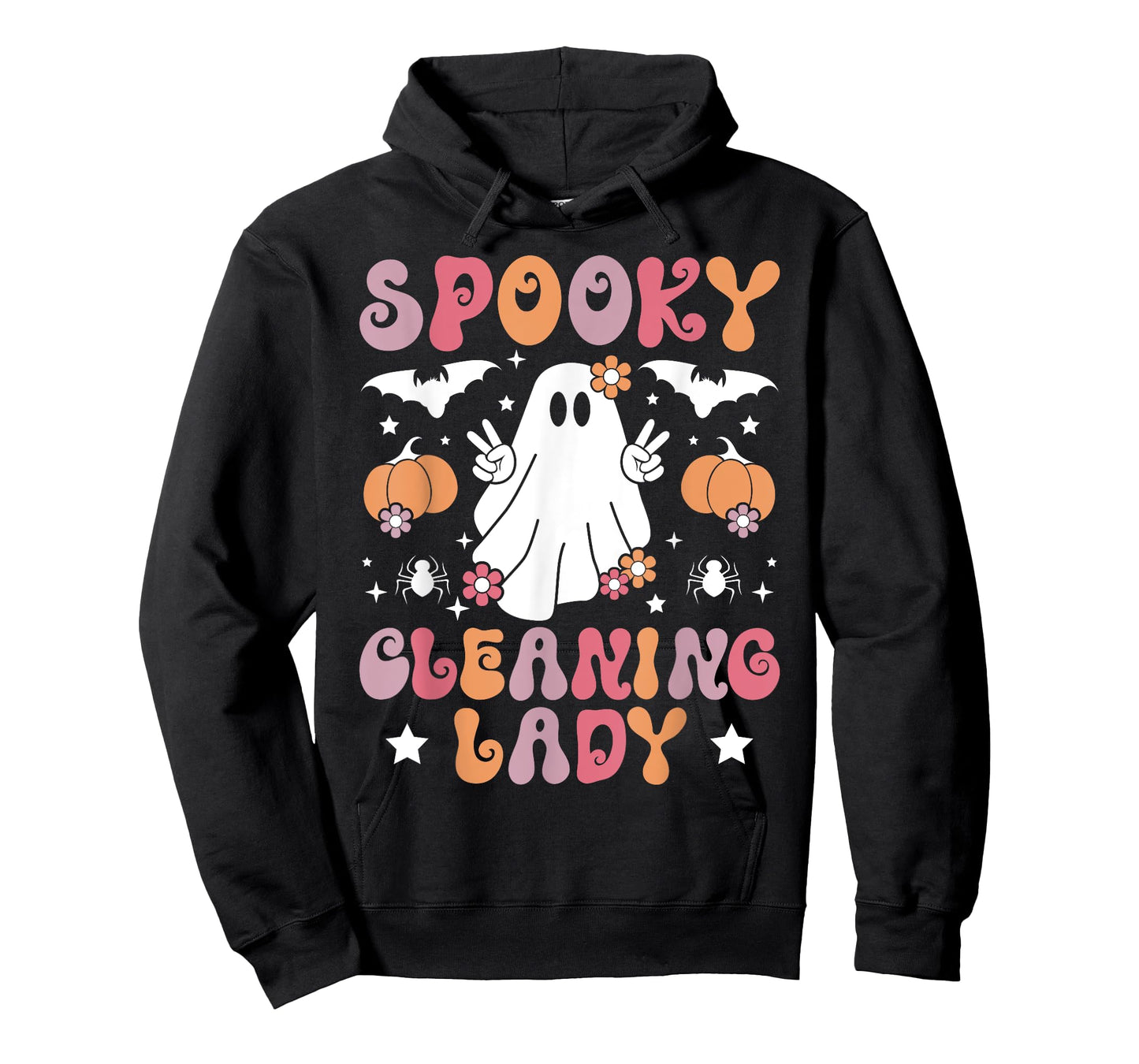 Spooky Cleaning Lady Halloween Housekeeping Cleaner T-Shirt