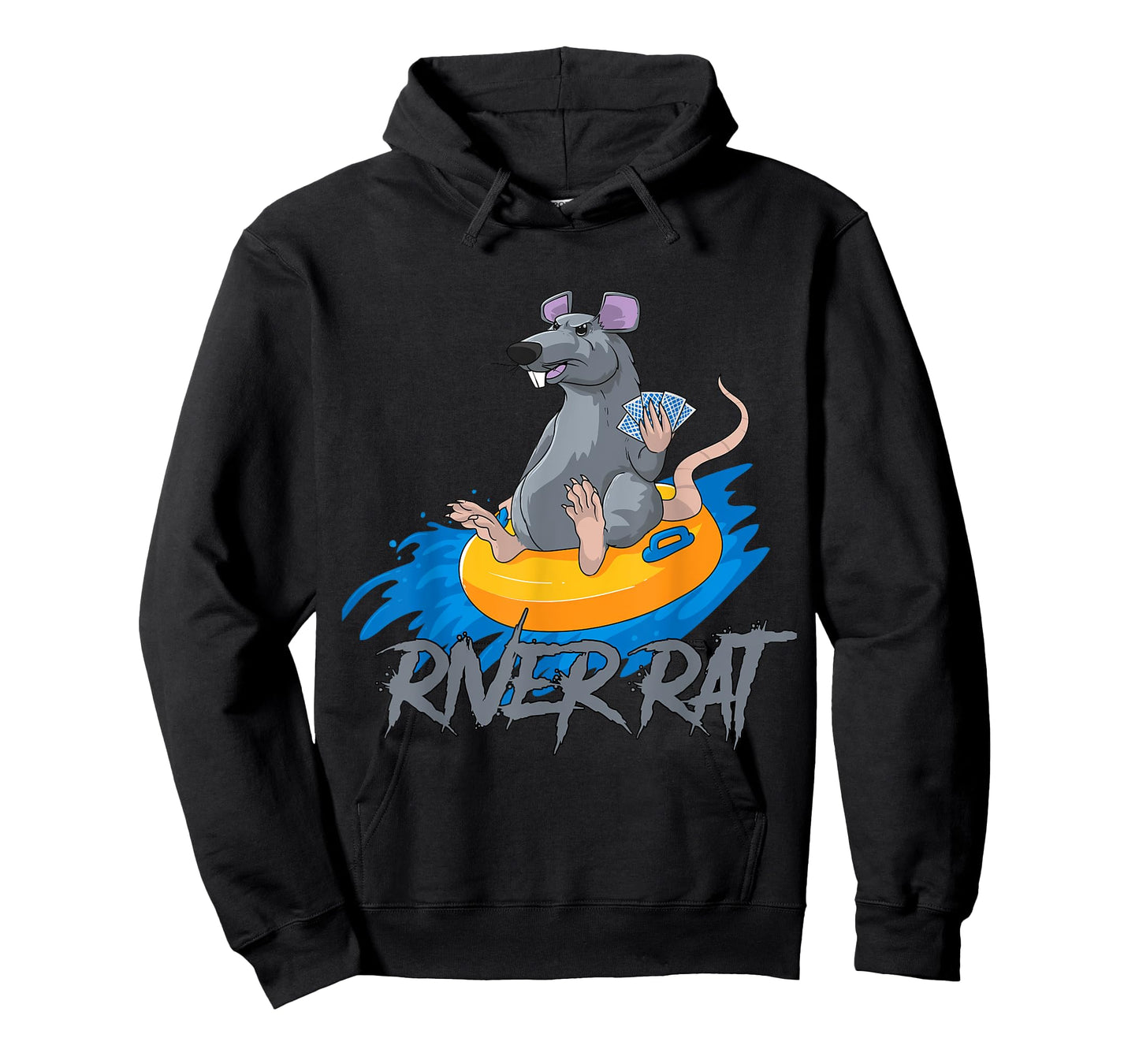 Poker Cards Texas Hold Em River Rat Casino Funny T-Shirt