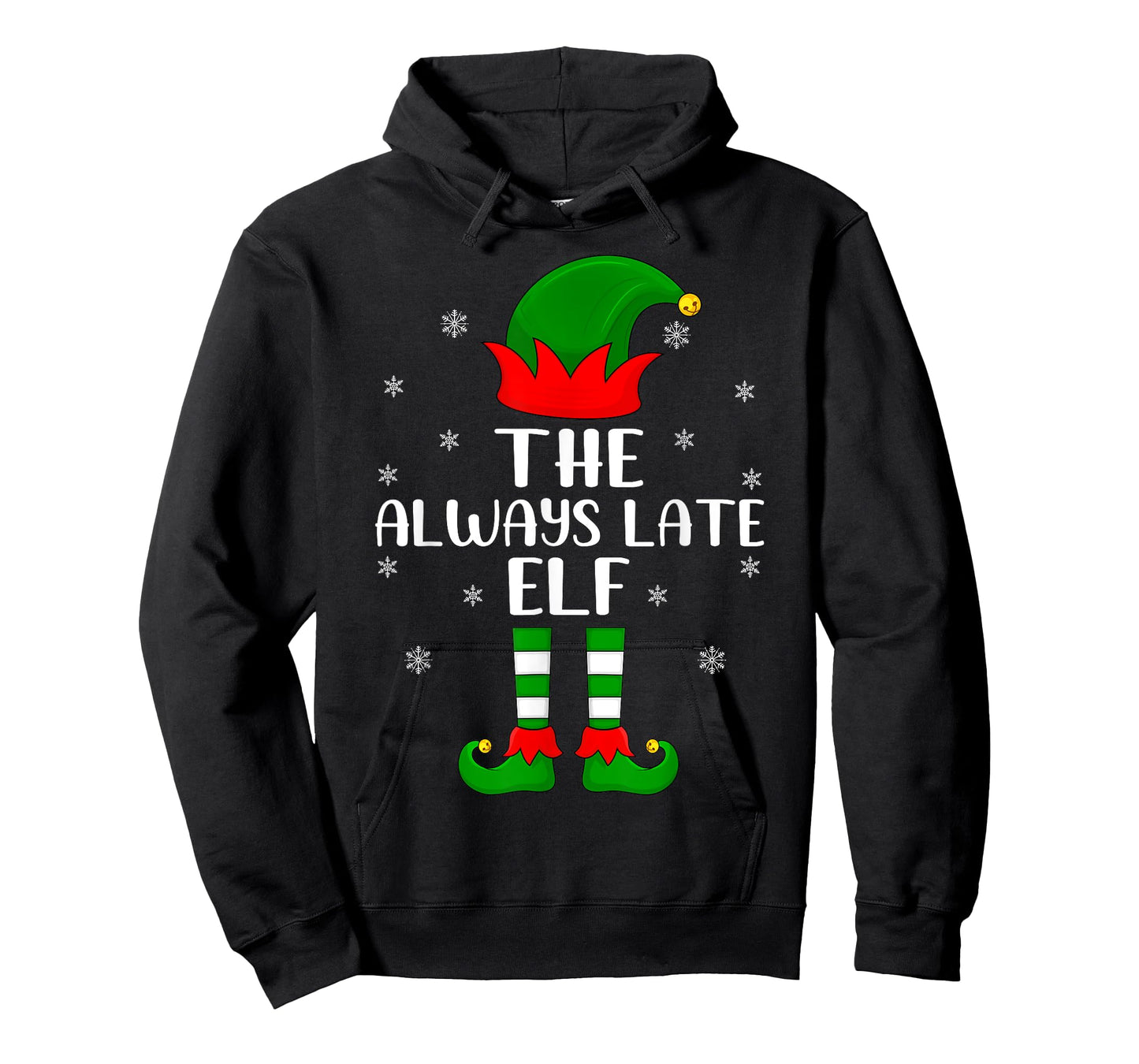 Elf Group Family Matching The Always Late Elf Christmas T-Shirt