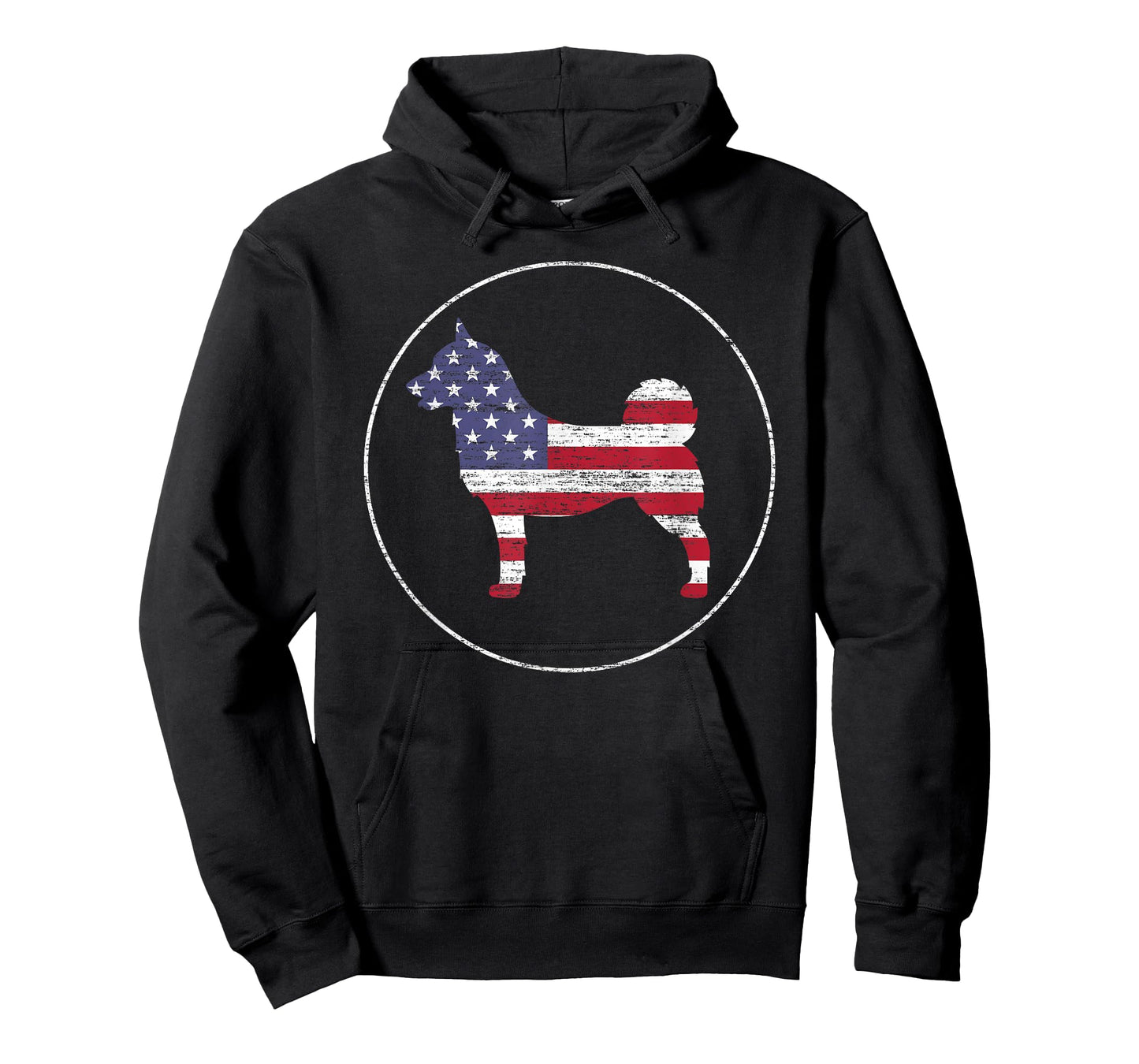 Norwegian Buhund American Flag Patriotic Dog Owner T-Shirt for Men Women