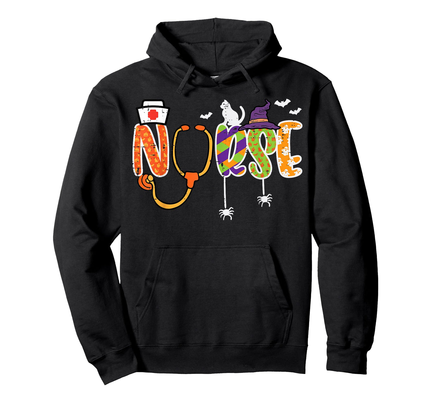 Halloween Nurse Stethoscope Cute Scrub Top Costume Men Women T-Shirt