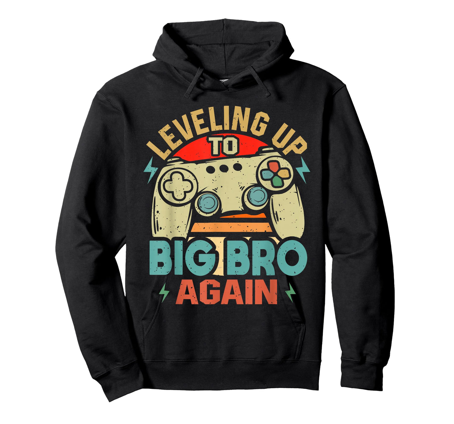 Leveling Up To Big Bro Again Vintage Gamer Brother Again T-Shirt