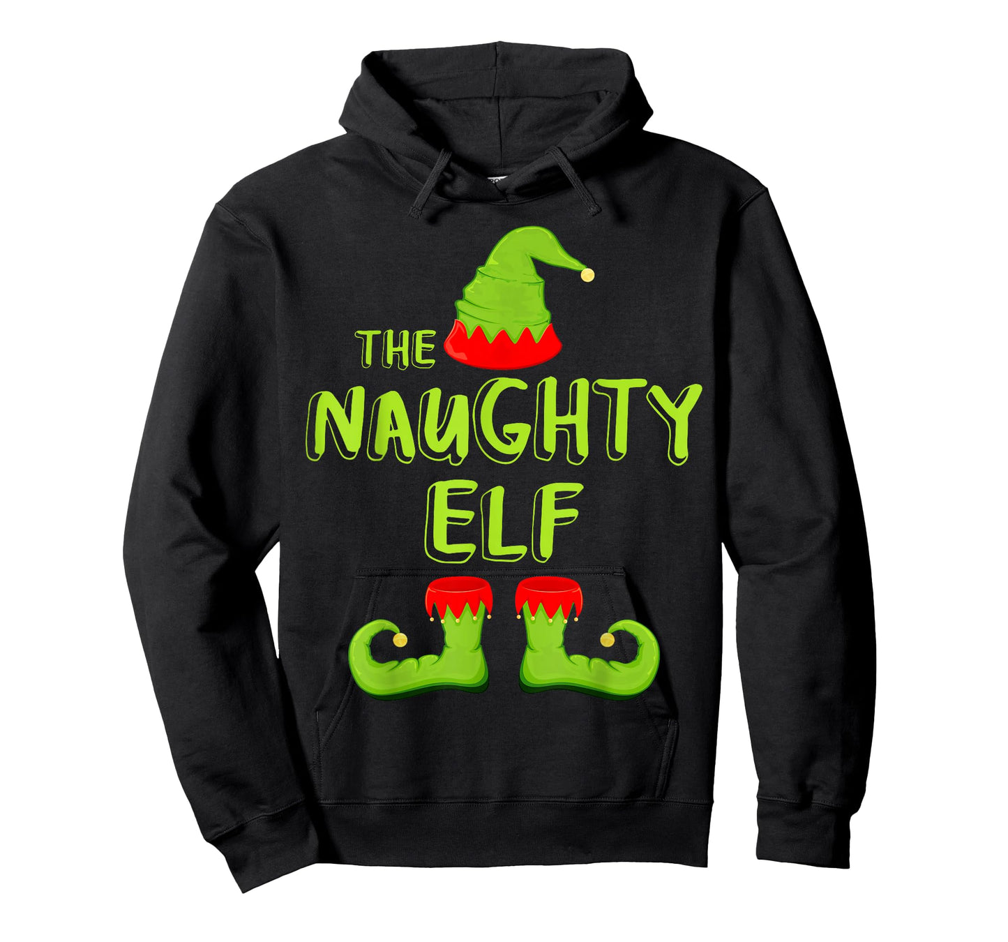 The Naughty Elf Shirt Adult Kids Matching Christmas Elf T-Shirt