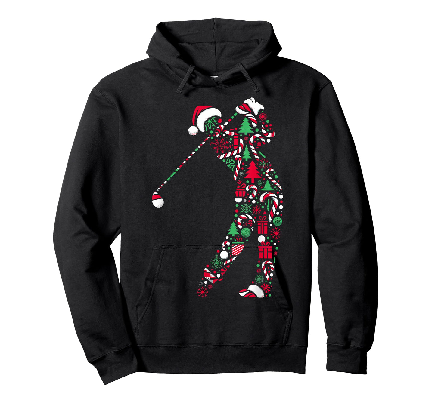 Christmas Tree Candy Golf Santa Christmas Womens Mens Kids T-Shirt
