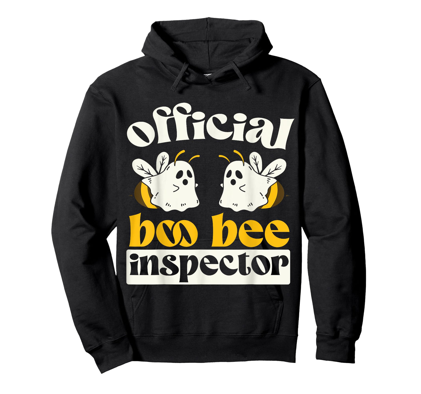 Official Boo Bee Inspector Halloween Humor Funny Ghost T-Shirt
